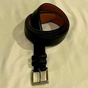 $$ Mens black leather belt size 44